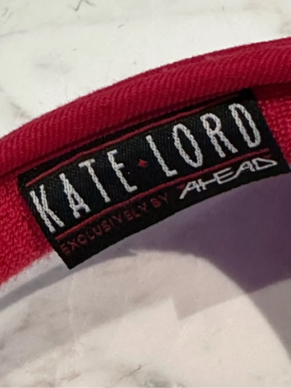 Kate Lord by Ahead Pelican Hill Clip-on Red Visor